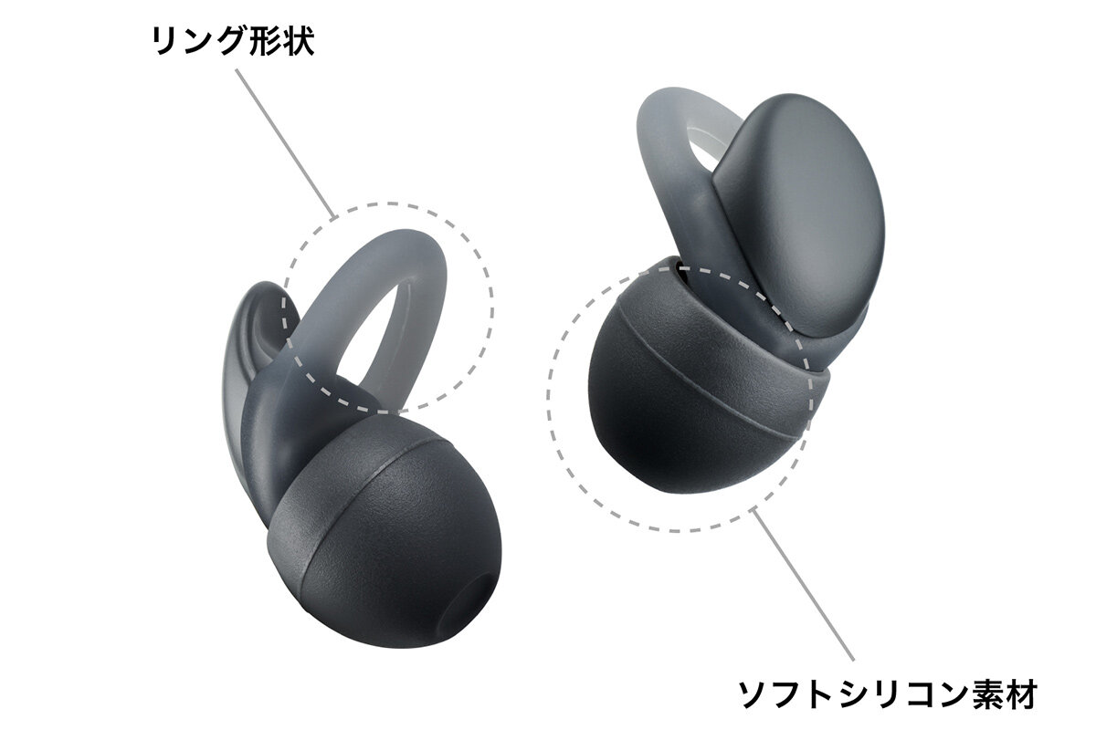 AT-ERP3:耳あたりの良いソフトシリコン素材採用