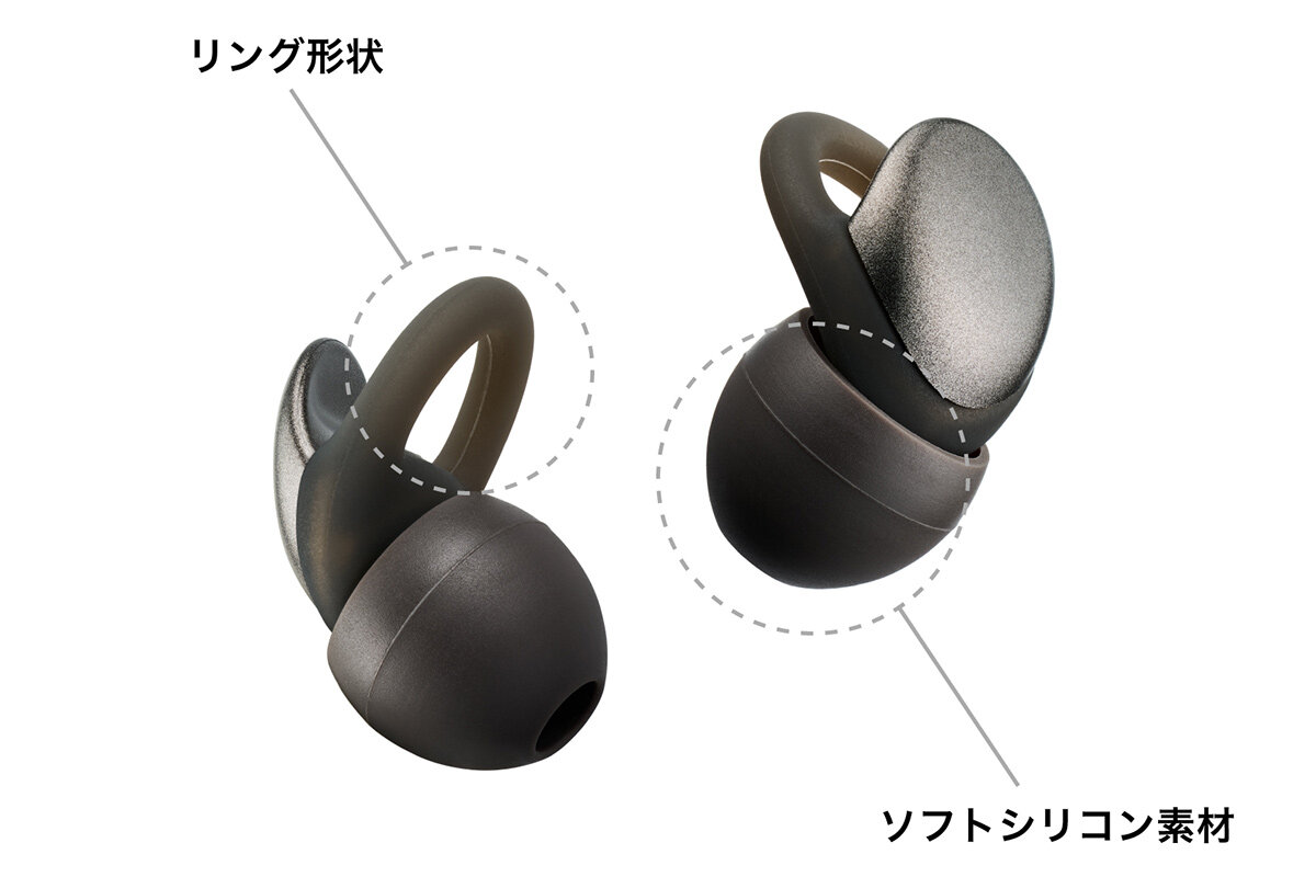 AT-ERP5:耳あたりの良いソフトシリコン素材採用