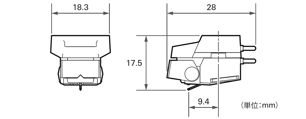 AT-VM600x・VM500x:外形寸法図