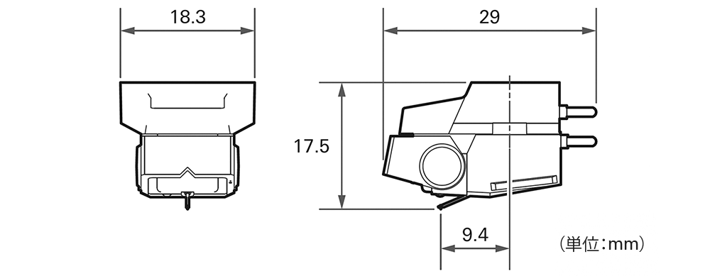 AT-VM700x:外形寸法図