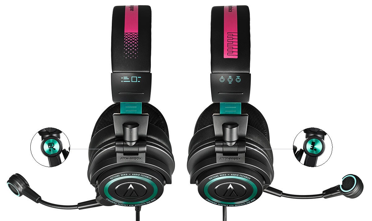 ATH-M50xSTS-USB:ミクカラーを採用