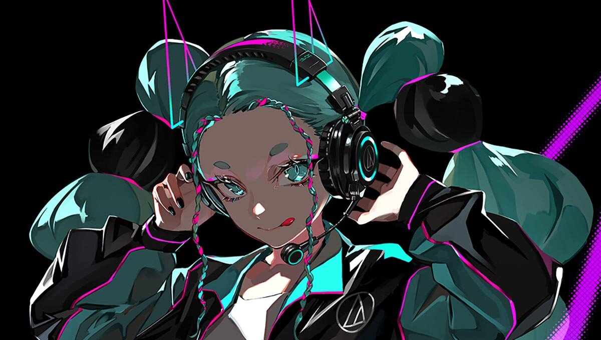 ATH-M50xSTS-USB MIKU:装着イメージ