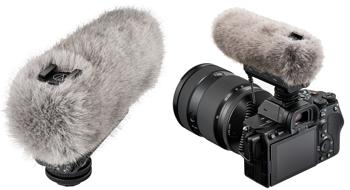 ATV-SG1:付属ウインドマフ・装着イメージ