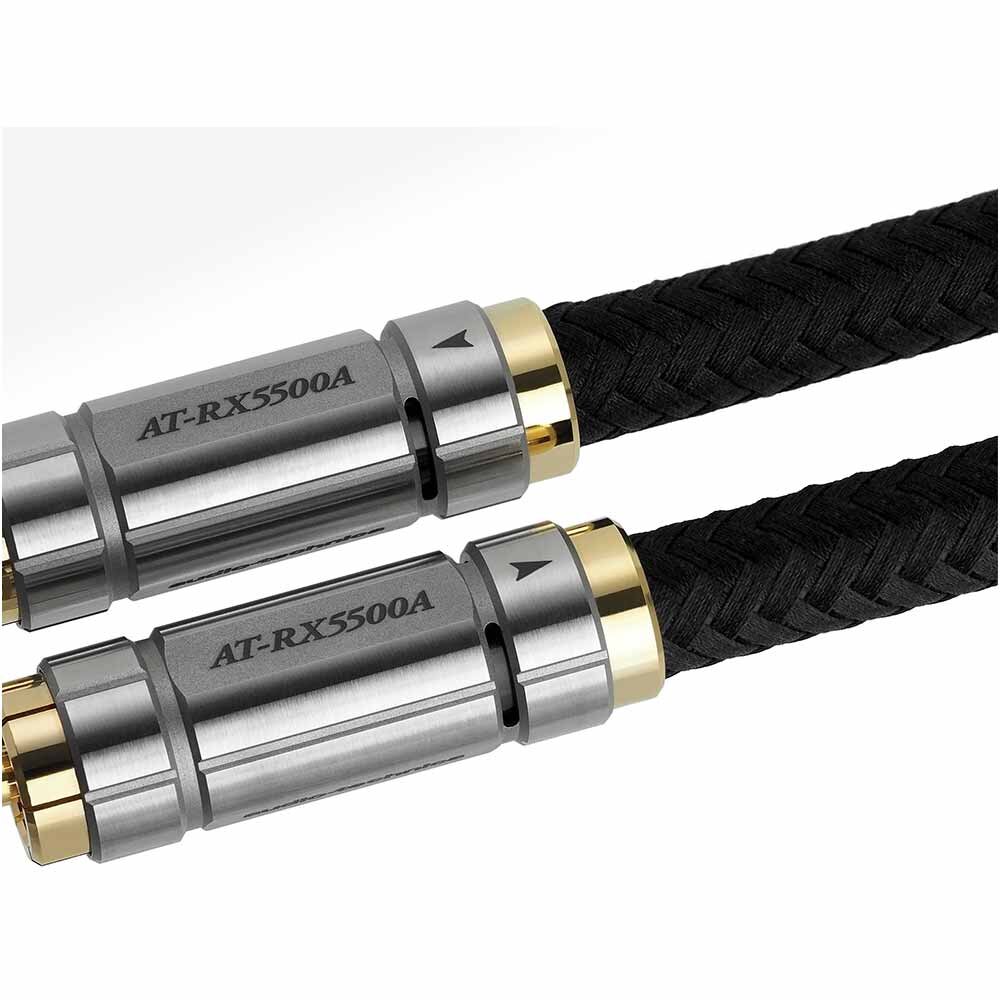 ②. audio-technica オーディオテクニカ Rexat 7N-Class D.U.C.C.+OFC ハイブリッドスピーカーケーブル AT-RX5500S  95cm 代理出品 - カーオーディオ