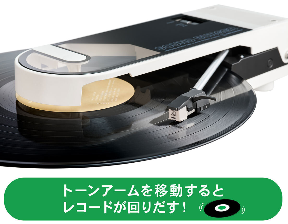 レコードプレーヤー〝サウンドバーガー〟AT-SB727 WH：交換針 ATN3600LC(別売)