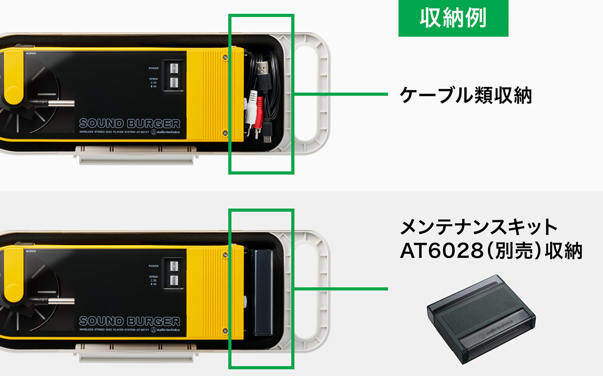 AT-SBC1：アクセサリー収納ポケットで保管